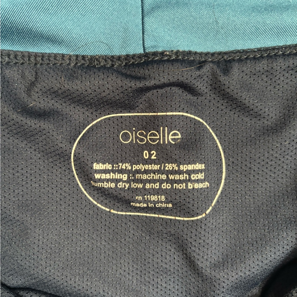 Oiselle Women’s Athletic Shorts High Rise Roga in Blue - Picture 3 of 5